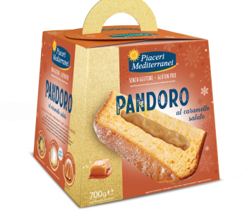 PIACERI MEDITERRANEI PANDORO CON CREMA AL CARAMELLO SALATO GR.700